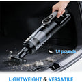 Cordless Handheld Vacuum Cleaner for Car Interior & Home – Portable Mini Vacuum with LED Light & Attachments