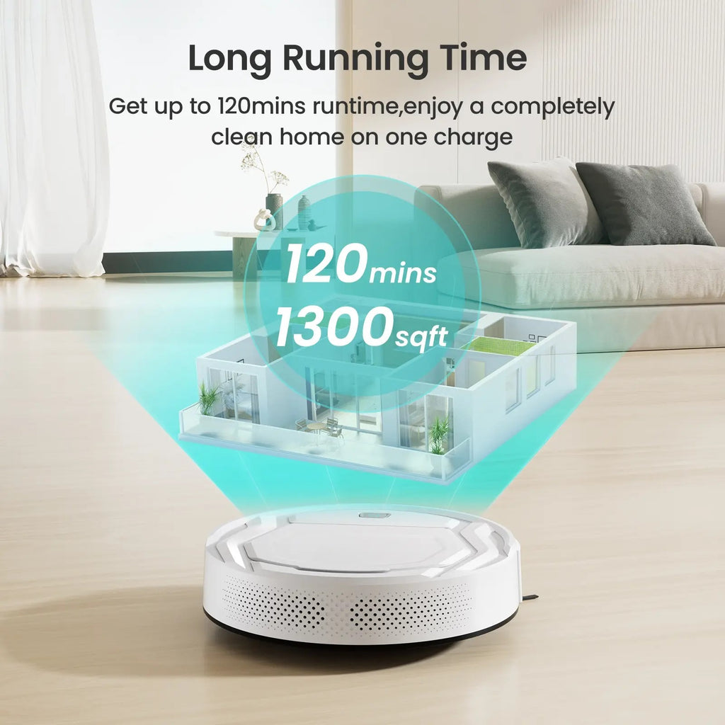 Smart Robot Vacuum Cleaner with 720° Obstacle Avoidance, App Control & 2200Pa Suction