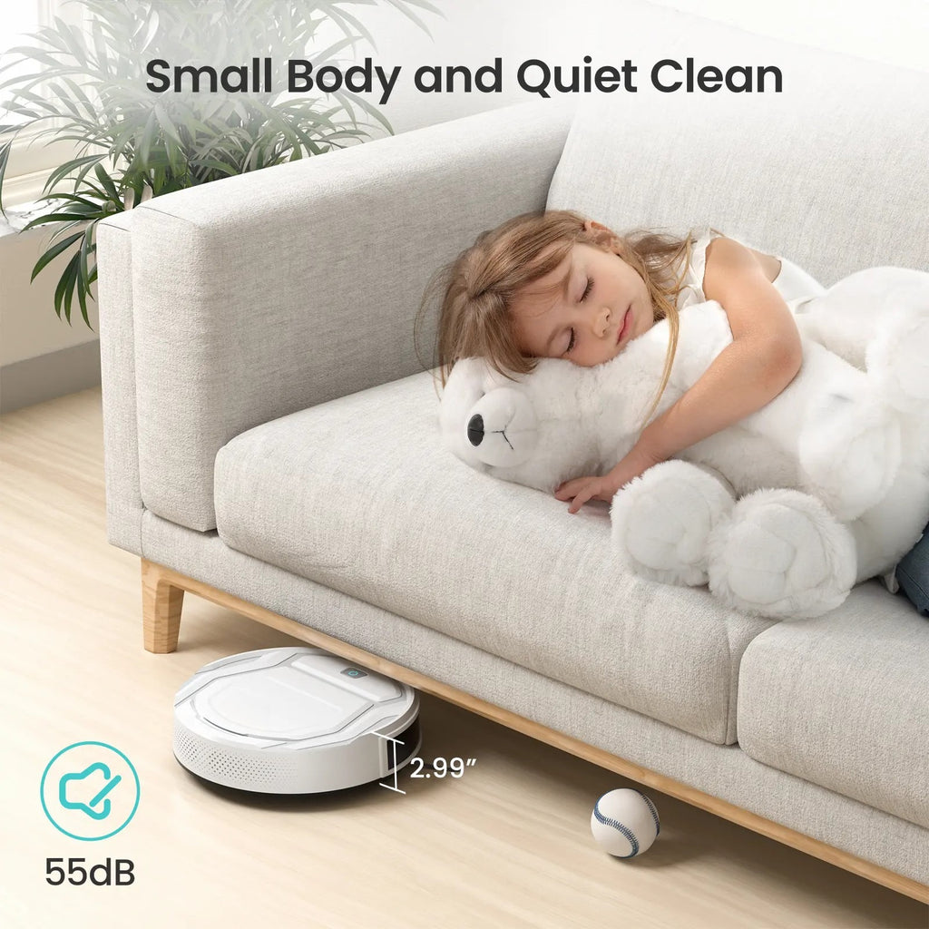 Smart Robot Vacuum Cleaner with 720° Obstacle Avoidance, App Control & 2200Pa Suction