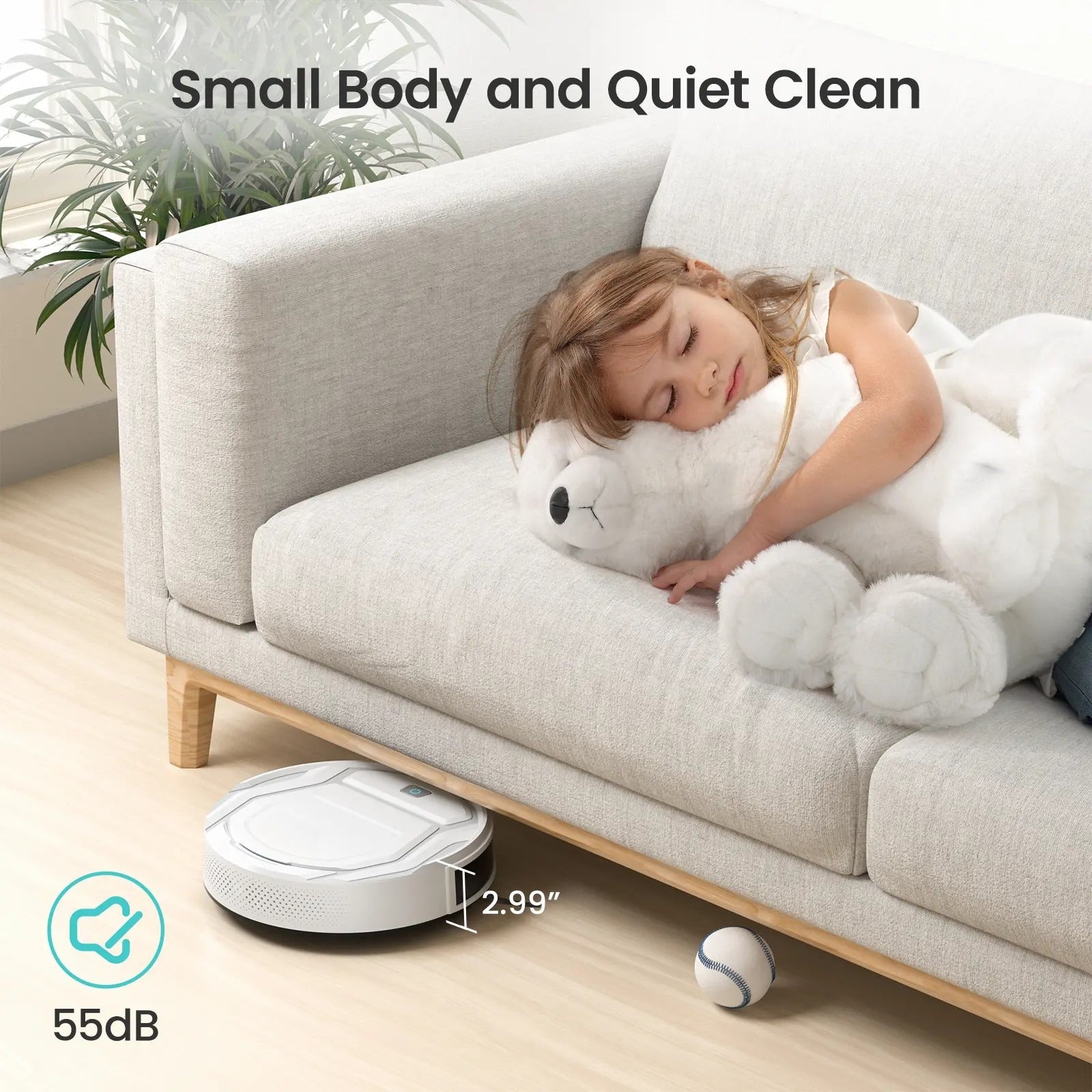 Smart Robot Vacuum Cleaner with 720° Obstacle Avoidance, App Control & 2200Pa Suction