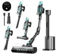 3-in-1 Cordless Stick Vacuum Cleaner with Self-Emptying Dust System, 25KPa Suction & Bendable Handle